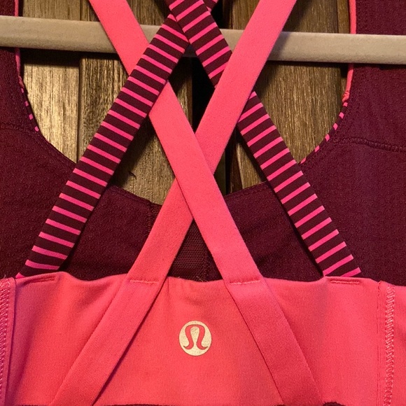 Lululemon🍋Energy Tank Hyper Stripe Raspberry - Picture 4 of 4